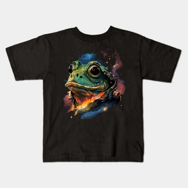 frog Kids T-Shirt by a cat cooking